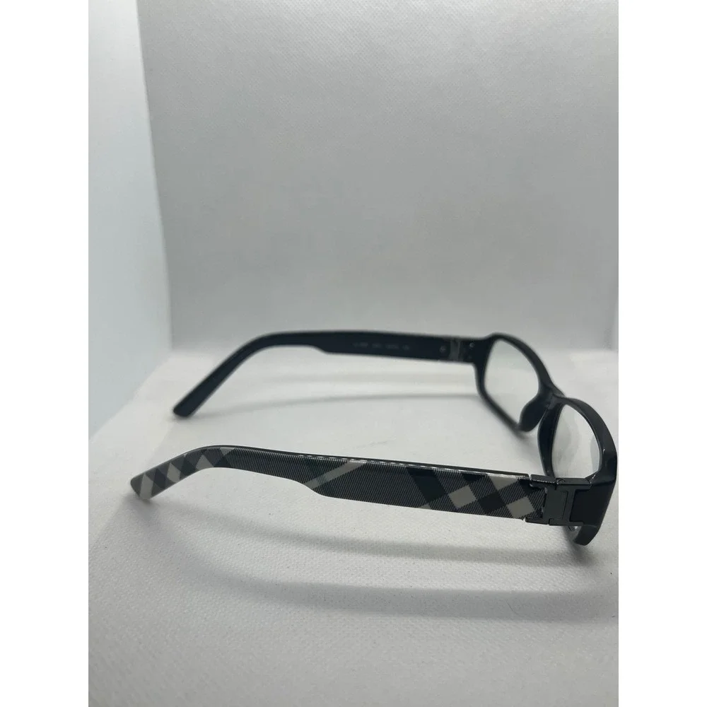 Burberry‎ B 2082 3001 Black Rectangular Eyeglasses Frames Italy 53-16-135